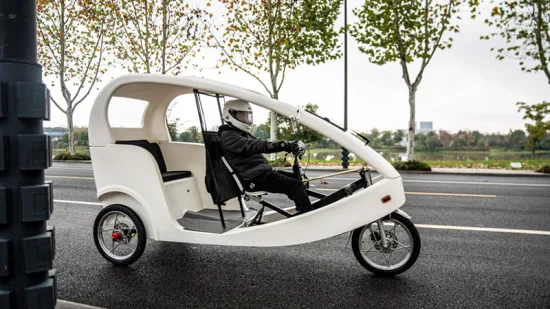 Jobo Touring Tricycle Rickshaw para pasajeros, triciclo eléctrico, publicidad Velo Taxi