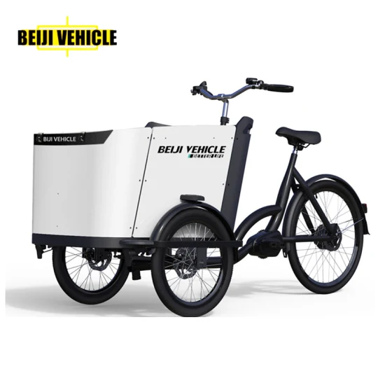 Precio de fábrica 36V / 19.2ah Batería de litio Bicicleta de entrega de carga Marco de aluminio Bicicleta de carga eléctrica para llevar niños
