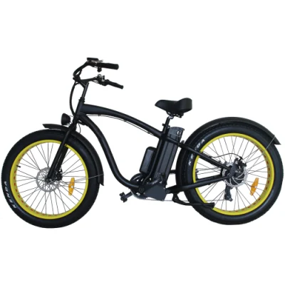 750W bicicleta de montaña eléctrica de neumáticos gordos de alta velocidad de 4,5 pulgadas bicicleta de crucero de playa de hombre barato