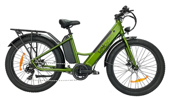 Bici de montaña eléctrica modificada para requisitos particulares color del neumático gordo de la batería dual 500W