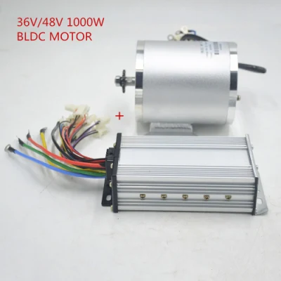 Mini motocicleta eléctrica de 1000W, Kit de motor DIY, Motor de CC sin escobillas de montaje medio con controlador